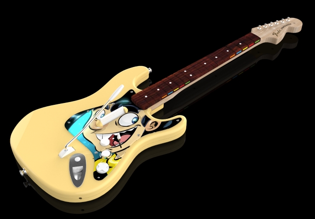 Penny Arcade-themed guitar